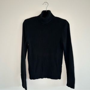 Vintage Club Monaco Size Small Black Ribbed Turtleneck
